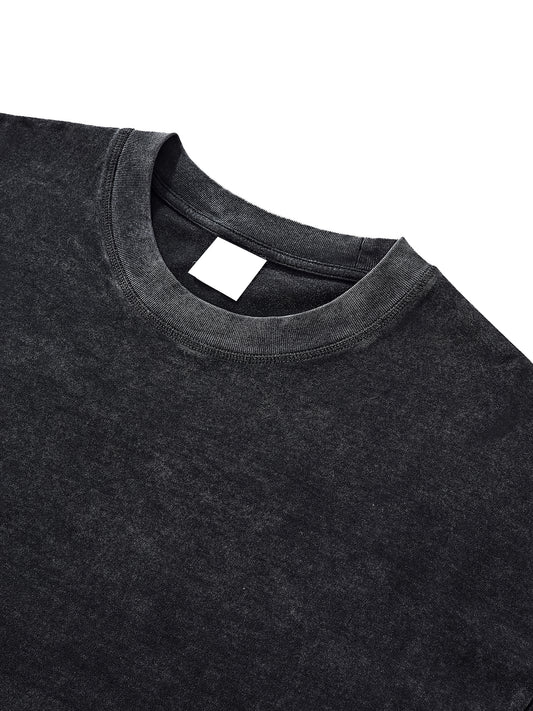 Raw Edge Snow Washed Boxy T-Shirt