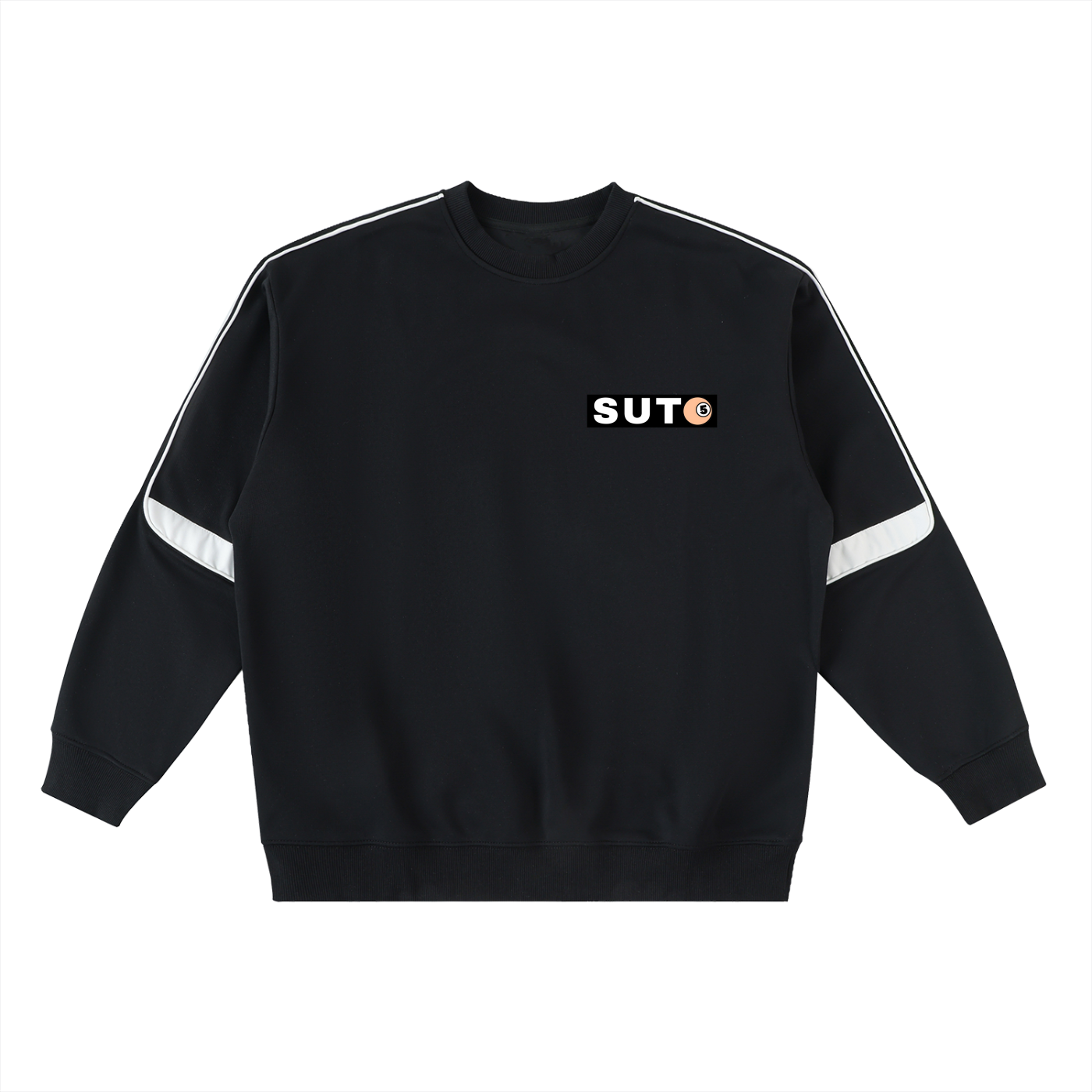 Oversized Crewneck Taped Sweatshirt