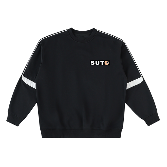 Oversized Crewneck Taped Sweatshirt