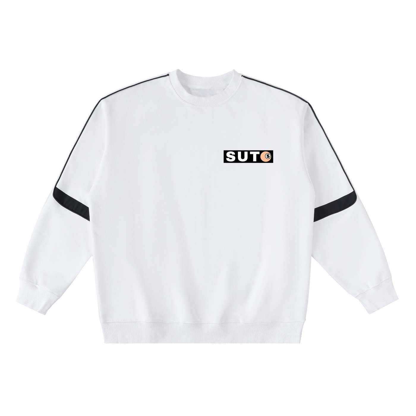 Oversized Crewneck Taped Sweatshirt