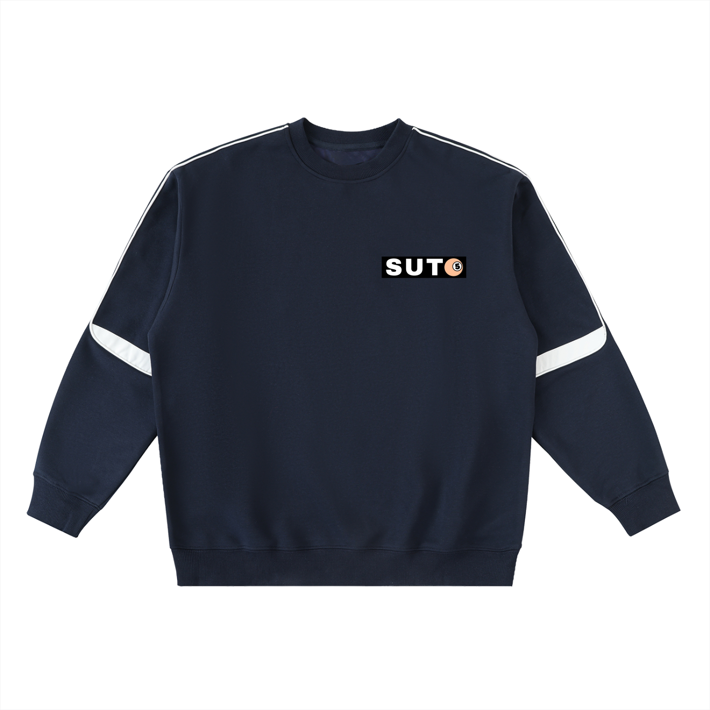 Oversized Crewneck Taped Sweatshirt
